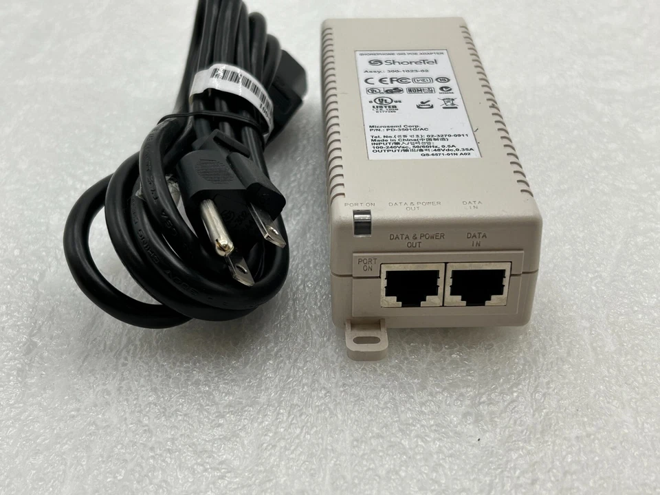 Used ShoreTel Shorephone Gig POE Adapter 300-1023-02 Free Shipping - Image 3 of 4