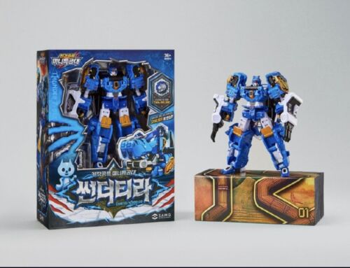 2025 Miniforce Dinoid Warrior BURNING KERA + THUNDER TYRA Transformer Robot Toy - Picture 2 of 11