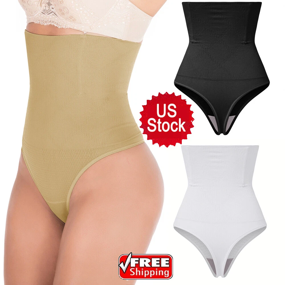 Women Waist Cincher Tummy Control Firm Shaper Push Up Thong Panties  Shapewear US