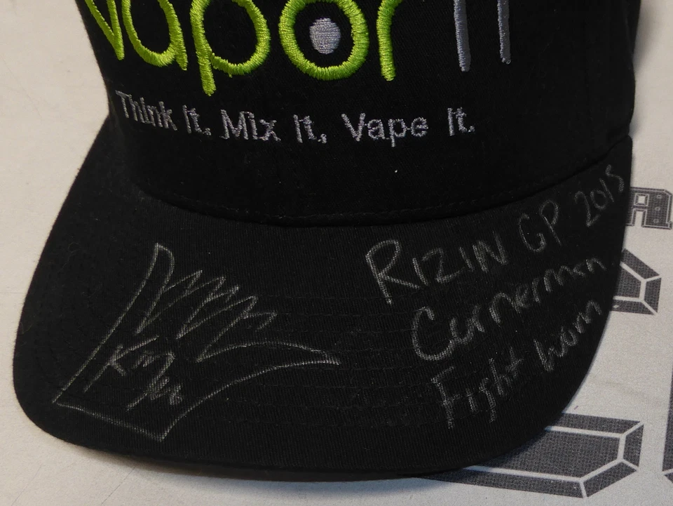 King Mo Lawal Signed 2015 Rizin FF GP Fight Worn Used Cornerman Hat PSA/DNA COA - Image 2 of 4