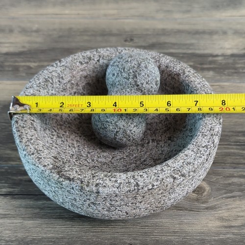 Granite Mortar & Pestle Vasconia 4-cup Traditional Modern Cooking Molcajets Mix - Picture 10 of 14