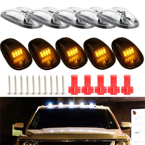 5PC Cab Lights For Truck Cab Roof Running Top Marker Lights Wire Lights Replace - Picture 1 of 18