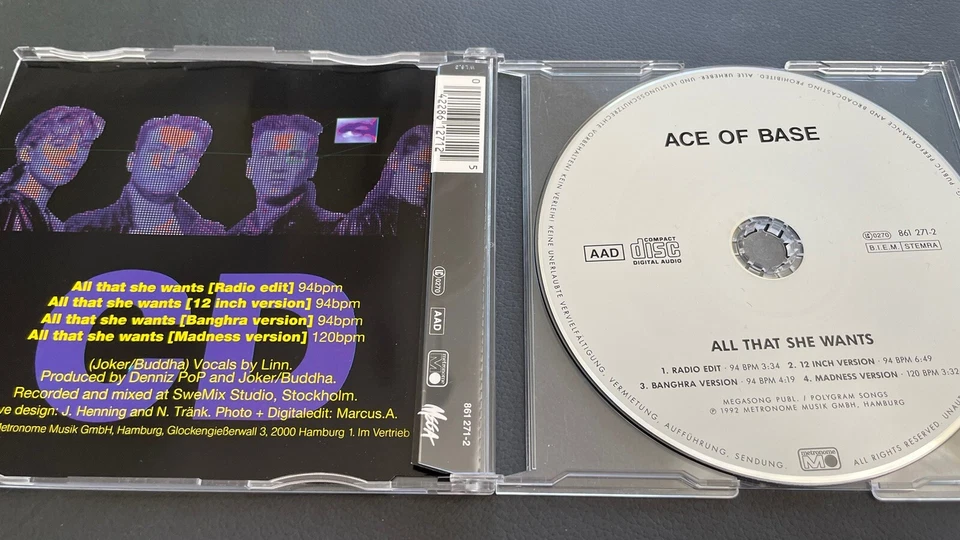Ace of Base 💿  All That She Wants Maxi CD MCD Single - Bild 2 von 2