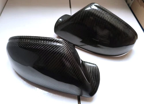 Real Carbon Fiber Tape-on Mirror Covers for 2014-2021 Audi A6 C7 C8 2015 2016