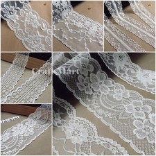 VINTAGE antique off White/Ivory LACE RIBBON WEDDING TRIM Bridal Shabby dress diy