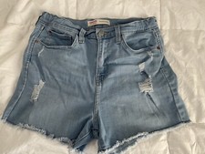 Signature By Levi Strauss  Co. Girls High-Rise 3  Shorts - Sz: 18