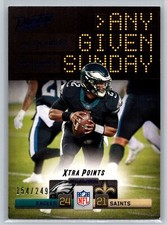 2021 Panini Prestige #AGS-JH Jalen Hurts Any Given Sunday Xtra Points Blue #/249