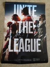 JUSTICE LEAGUE - MOVIE POSTER WITH BATMAN, WONDER WOMAN, THE FLASH, AQUAMAN