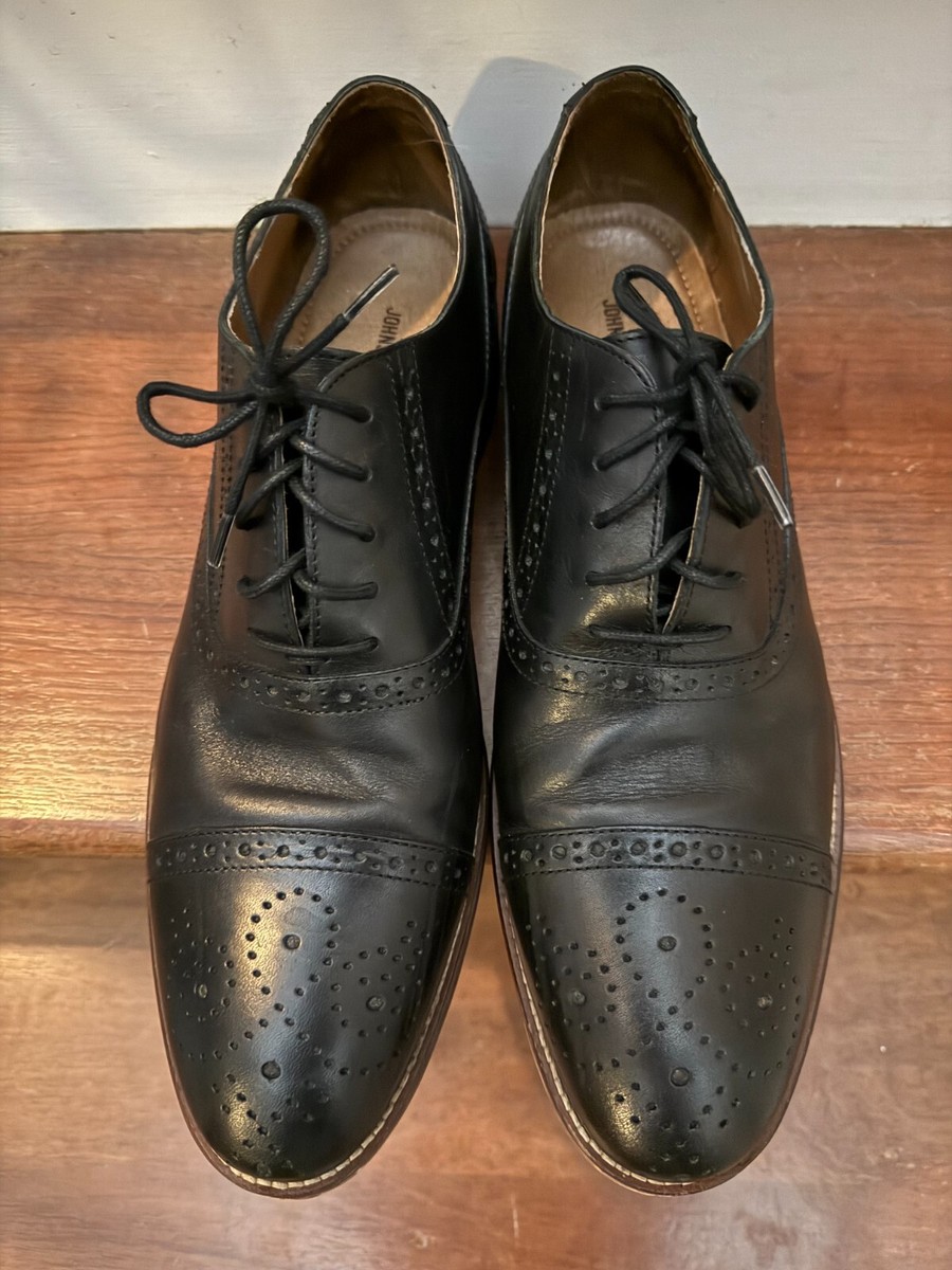 Johnston & Murphy Conard Cap Toe Oxford Shoes 20-8681 Black  display picture 1