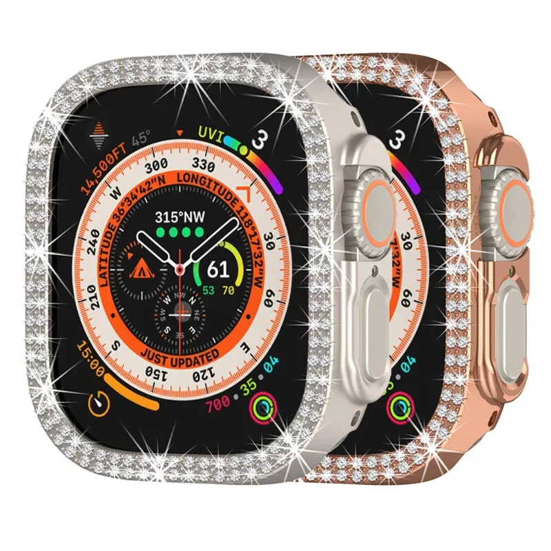 Diamond top covered watch