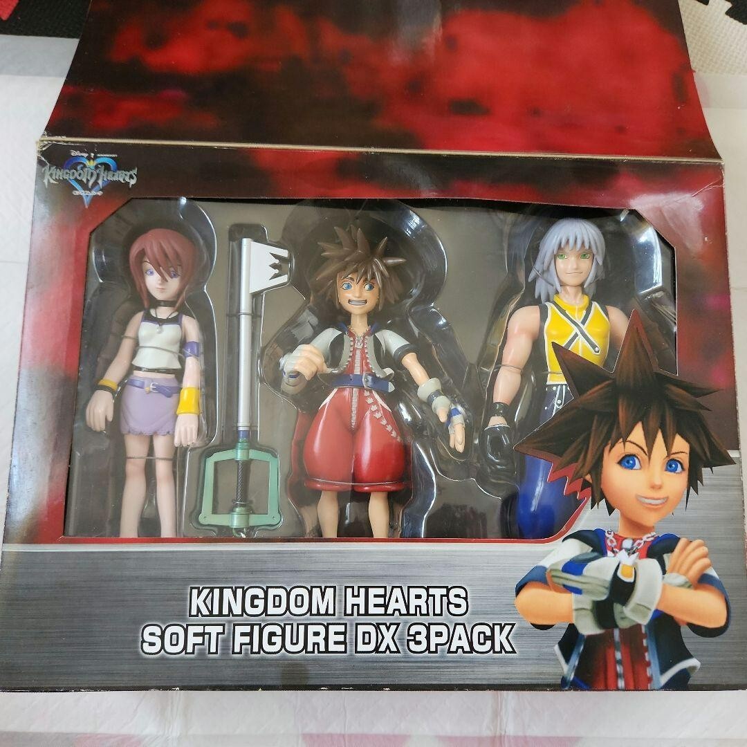 Kingdom Hearts Soft Figure DX 3 Pack (Sora,Riku,Kairi) TOMY