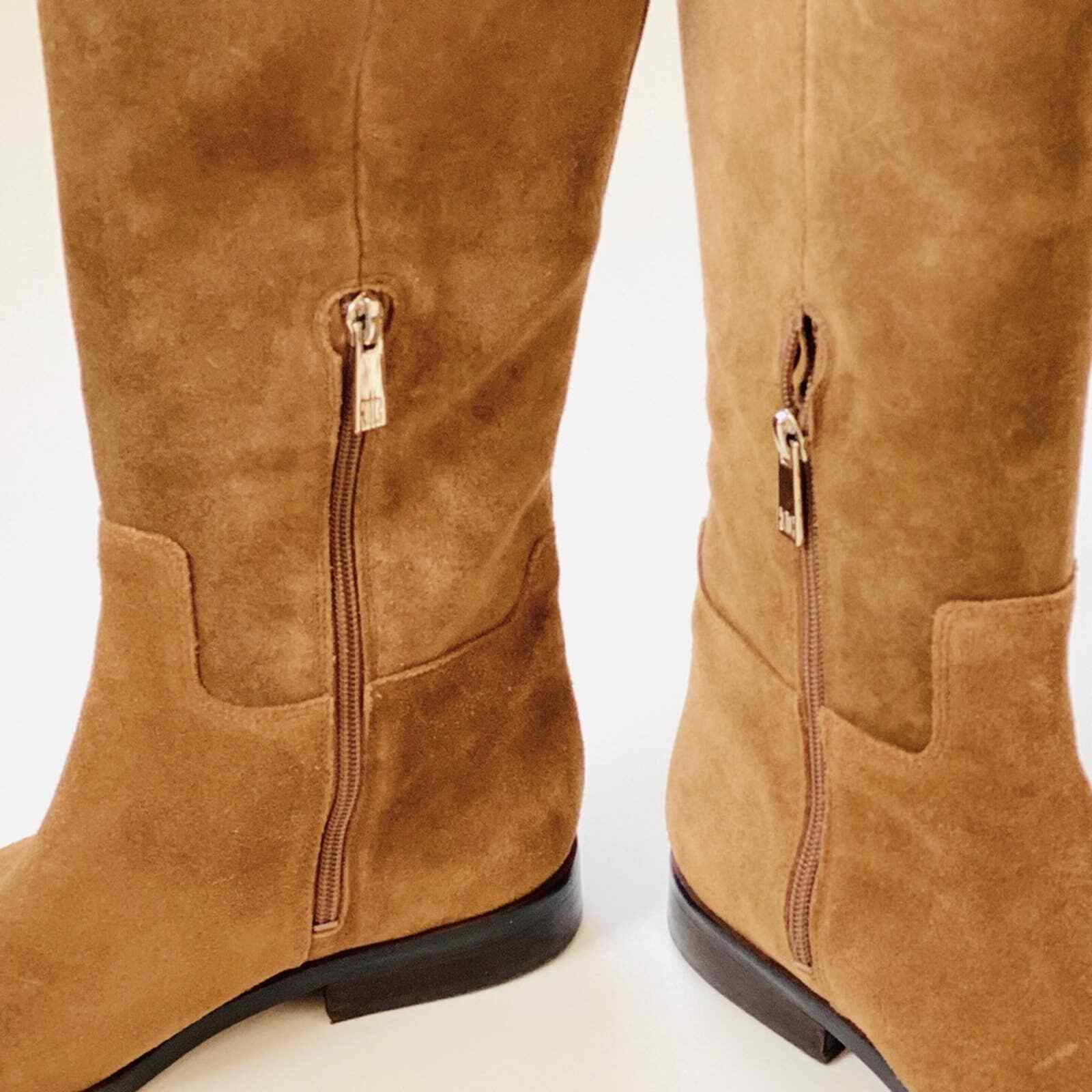 Ivanka Trump Brown Addee Suede Flat Riding Boot Women's Size 8.5 image 3