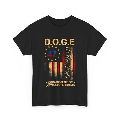 G.O.G.E American Flag 47 Department Of Government Efficiency Vintage T-shirt 