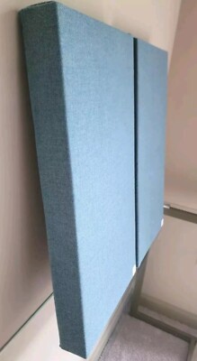 4 Sound Absorbing Acoustic Wall Panels 3.5'' Depth in Aquamarine - SET of 4