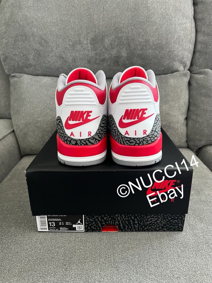 Size 13 - Jordan 3 Retro Mid Fire Red for sale online | eBay