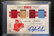 2020 Absolute Tools of the Trade 4 Swatch Signatures 123/149 Dylan Carlson Auto