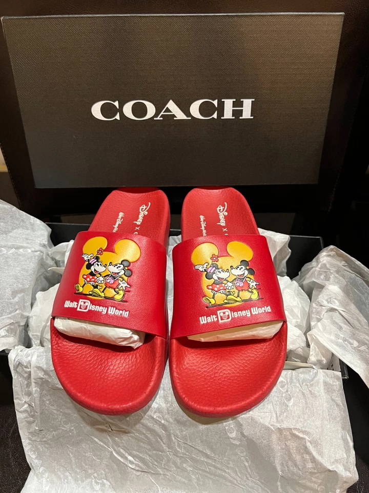  Nueva Sandalia Deportiva Coach Auténtica H Disney X 50 Aniversario Talla 6  Foto 3 de 4