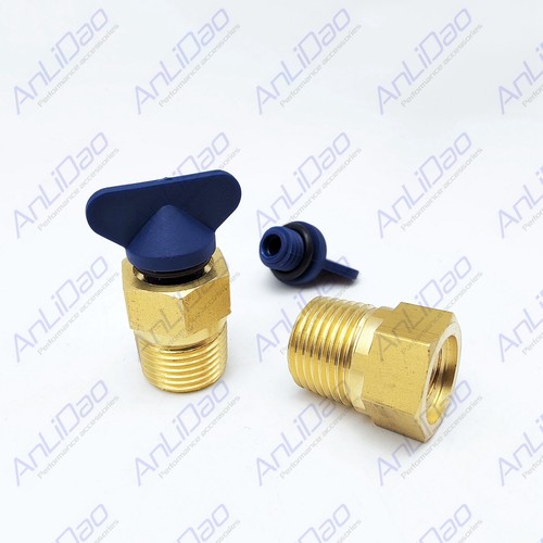 2PACK Blue Exhaust Manifold Drain Plug kit Volvo Penta 4.38.2 L