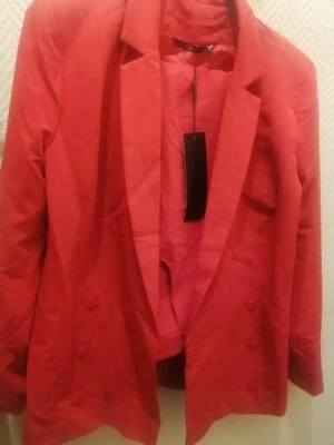 Ensemble nife veste pantalon Femme rouge red T 44 / L - new - Photo 1/4