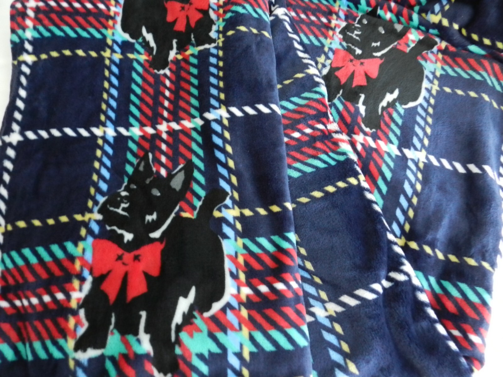 Vera Bradley Plush Throw Blanket 50" x 80" Fleece in Scottie Dog eBay