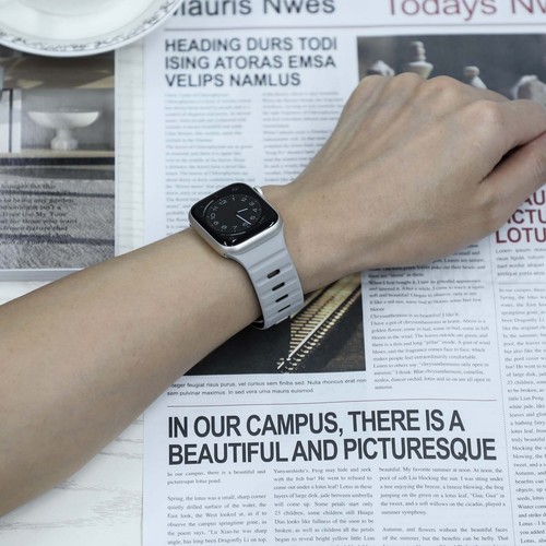For iWatch Band Series 10 9 8 7 6 5 4 3 SE Ultra Magnetic Silicone Wrist Strap - Photo 46 sur 47