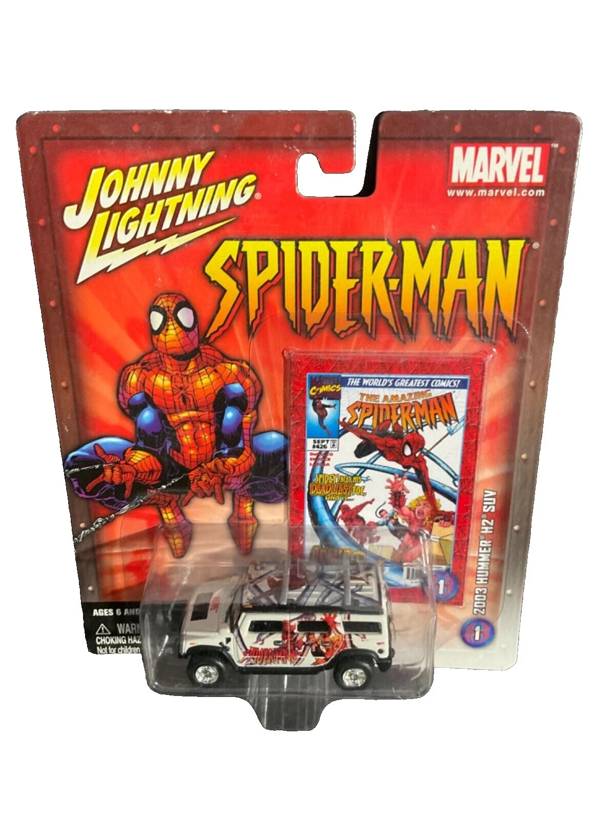 Spider-Man HUMMER escala 1:64 Diecast y de juguete