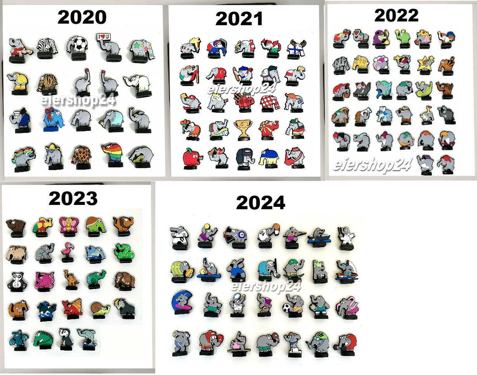 Edeka Ottifanten KOMPLETTSATZ Auswahl 2020, 2021, 2022, 2023, 2024