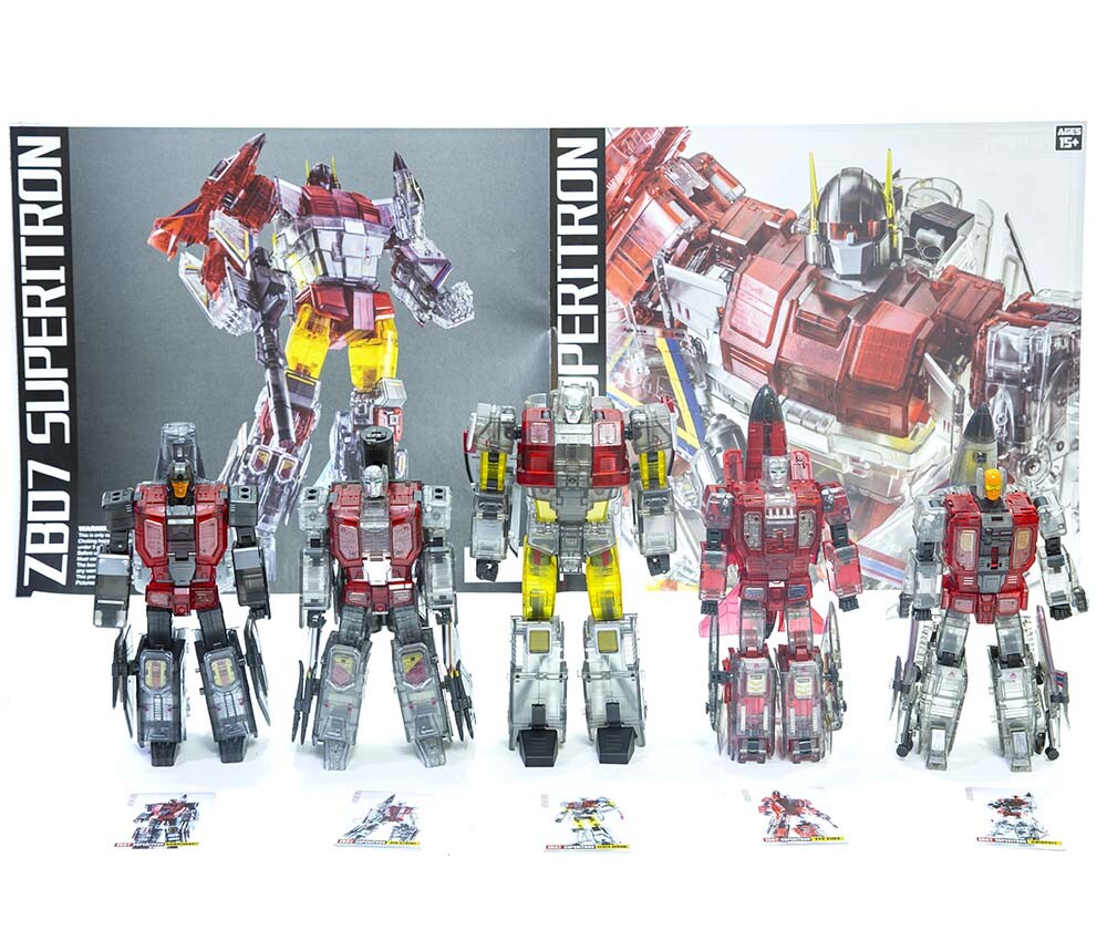 Zeta Toys Superion ZB-07 ZB07 Superitron Clear Version Gift Box
