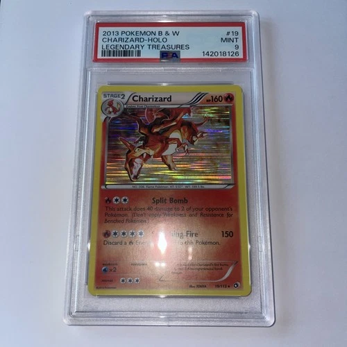 2013 POKEMON LEGENDARY TREASURES CHARIZARD #19 HOLO PSA 9 MINT #142018126