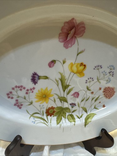 Mikasa Stratford Summer Melody oval deep platter 14'' X 10.5'' - Picture 2 of 9