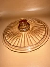 Depression Pink Glass Lid 5.50” Inside Lip 4. 15/16” Replacement Lid