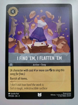 #ad Disney Lorcana TCG Fabled: I Find #x27;Em I Flatten #x27;Em 199 204 Uncommon NM $0.99