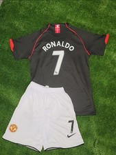Ronaldo #7 Man United 2007/2008 Retro  Jersey Kids 12-13 YEARS #28