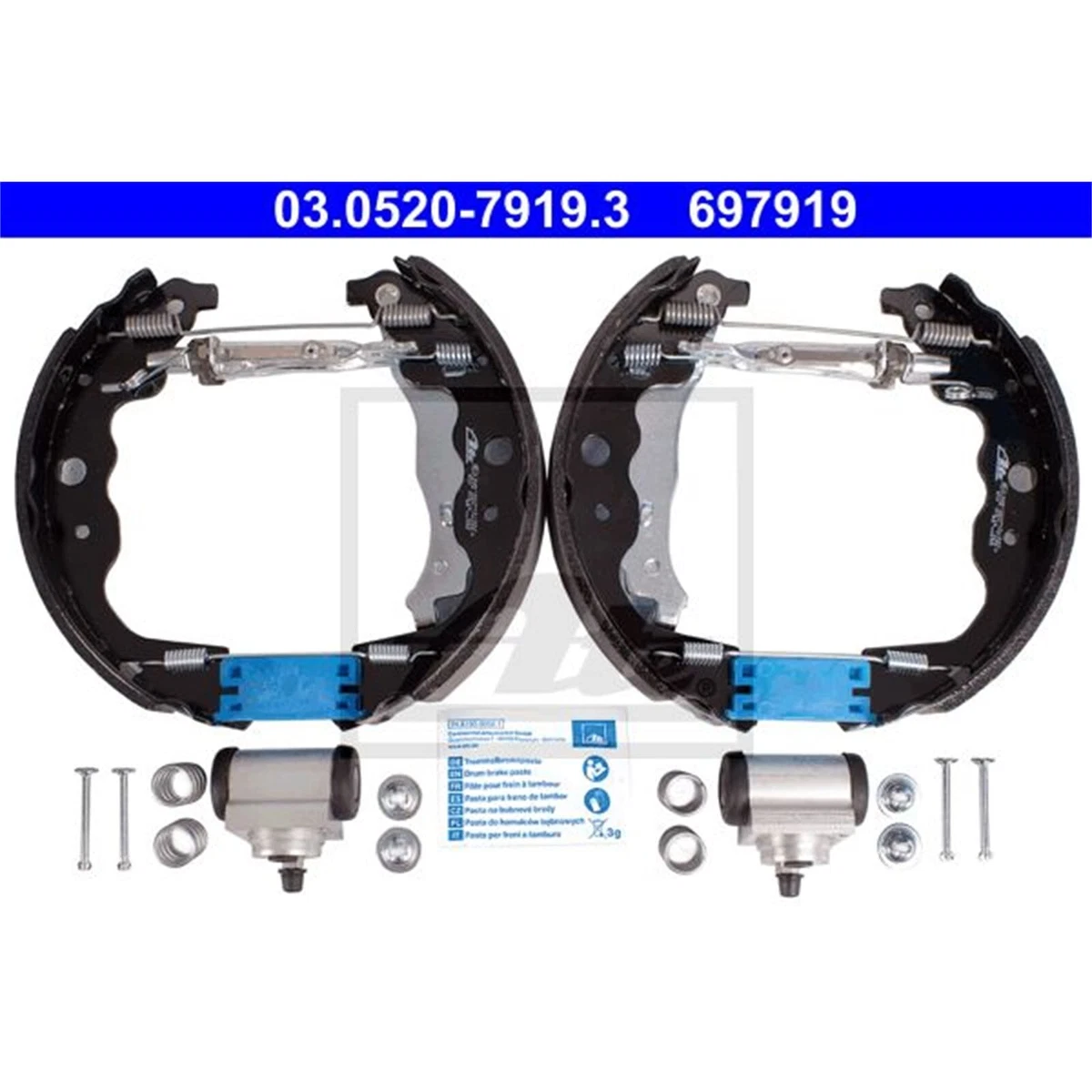Kit ganasce freno MASTER-SPORT 03013703122-SET-MS Assale posteriore