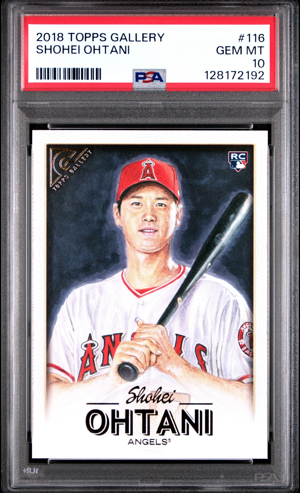 2018 TOPPS GALLERY #116 SHOHEI OHTANI ROOKIE RC PSA 10