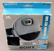 CDCASE4 Sony Belt Case for Atrac CD Walkman Carry Case Grey Round Unused 