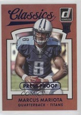 2015 Panini Donruss Classics Press Proof Blue 18/99 Marcus Mariota #256 o6n