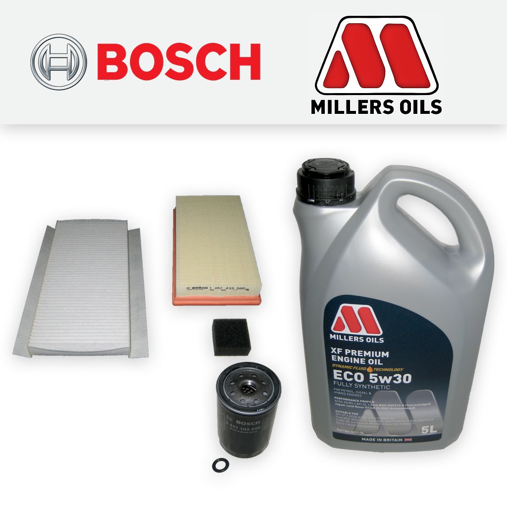 SERVICE KIT for FORD FOCUS MK1 ST170 OIL AIR CABIN FILTERS +5L OIL (2002-2004)