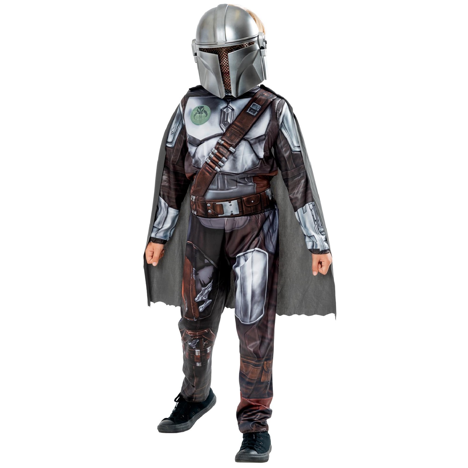 Sweat The Mandalorian ST-300929M gris à capuche chaude pour garçon 5-7 ans