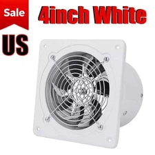4" Extractor Exhaust Fan Kitchen Ventilation Blower Window Wall Bathroom