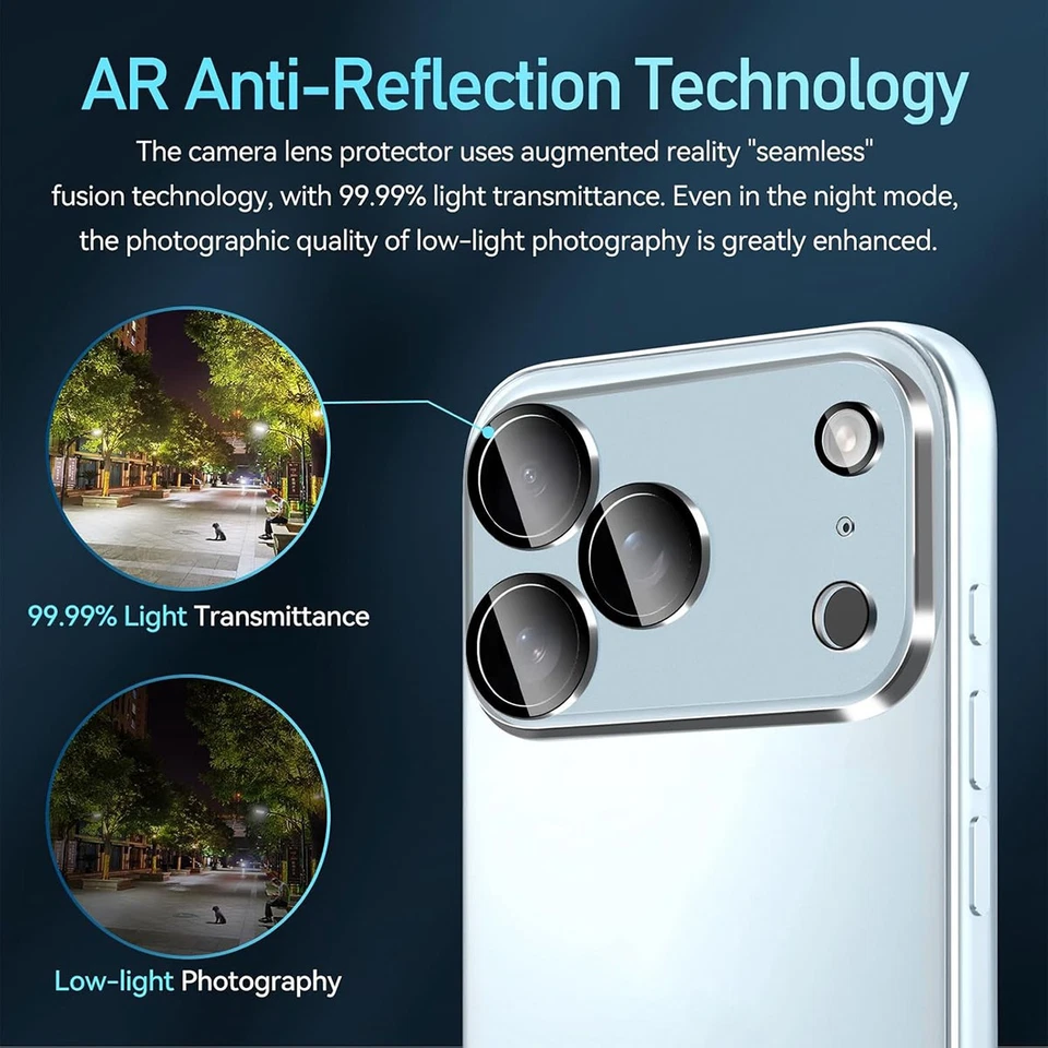 Wholesale LOT Camera Lens Glass Protector For iPhone 17 16 15 14 13 12 Pro Max - Image 3 of 4