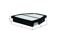 Mahle Luftfilter (Lx 2965) FüR Opel Antara Chevrolet Captiva Sport