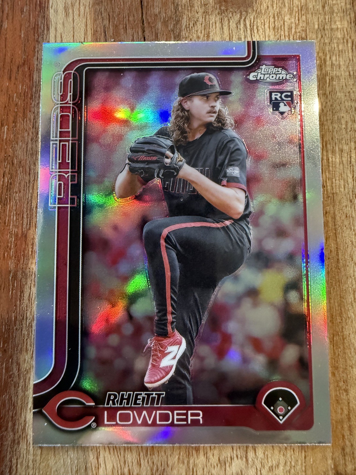 2025 Topps Chrome Rhett Lowder RC Refractor Rookie #147 Reds 🔥⚾️ 🔥⚾️