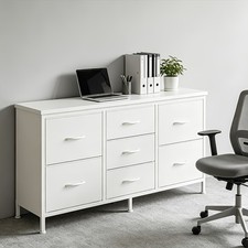 7 Drawer Fabric Storage Tower with Wooden Top