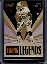 2021 Panini Prestige Andre Tippett Living Legends Xtra Points Platinum #/25