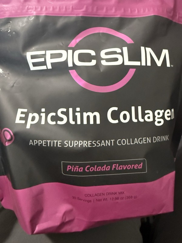 Epic Slim Collagen Appetite Control Protein Powder Pina Colada 30 Servings 7/28