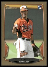2013 Bowman #128 L.J. Hoes Gold