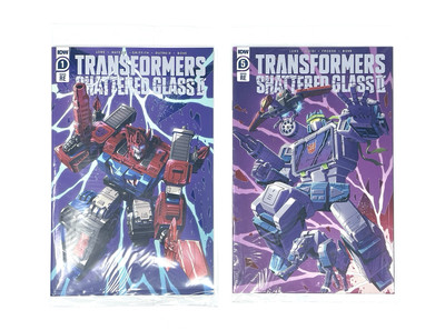 IDW Transformers Shattered Glass #1 & #4 RE Cover Variants Hasbro Pulse MINT