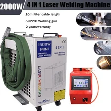 2000W 4 in 1 Fiber Laser Welder Welding Cleaning Cutting Machine Chiller US