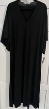 N by Natori Black Congo Caftan Style ZC0001 Size Medium
